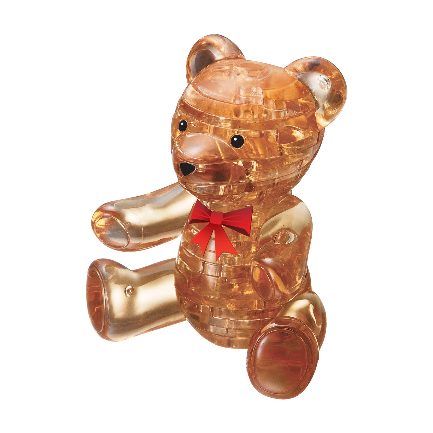 BePuzzled Gold Teddy Bear 3D Crystal Puzzle, 41 Pieces