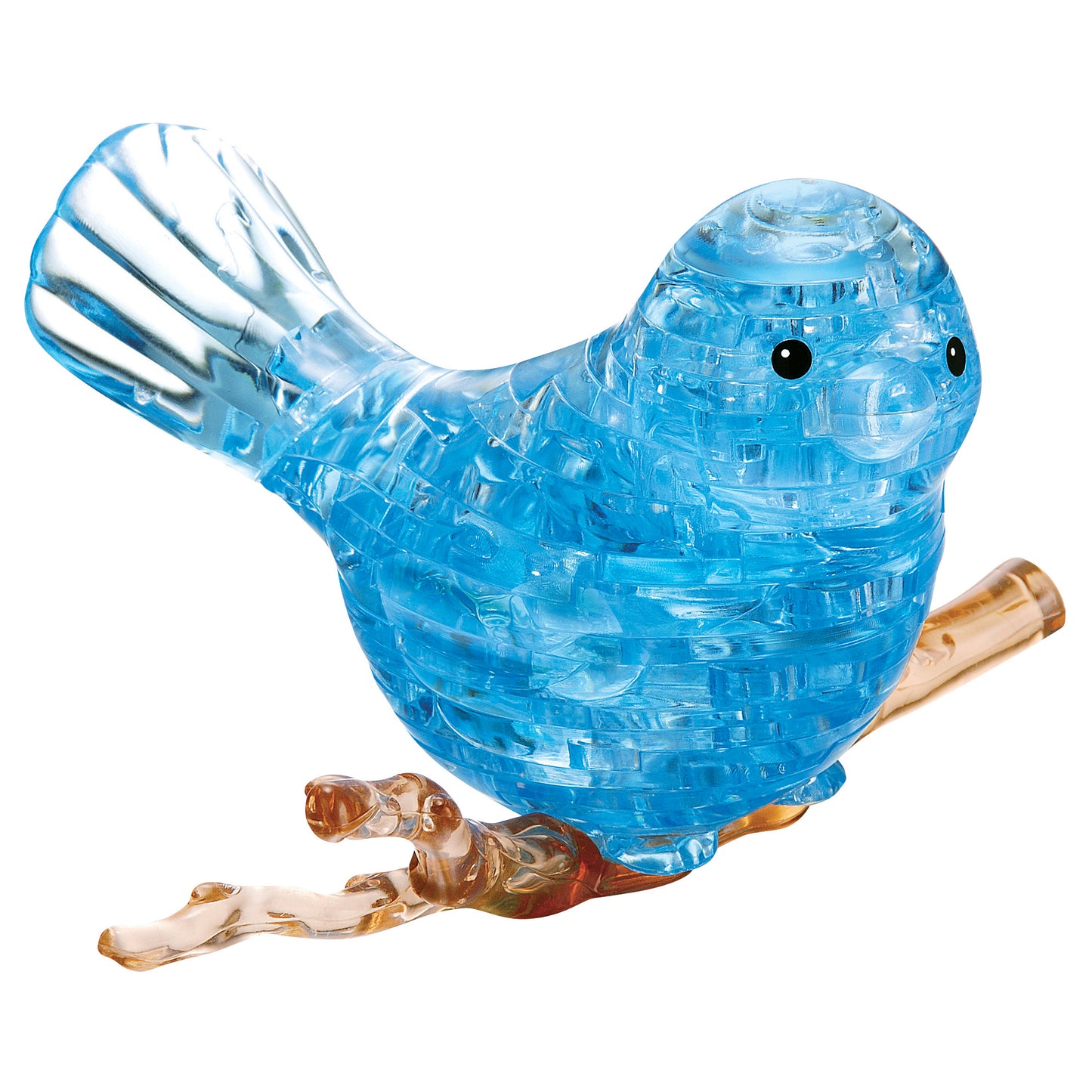 BePuzzled 3D Crystal Puzzle - Mesmerizing Blue Bird, 47 Pieces