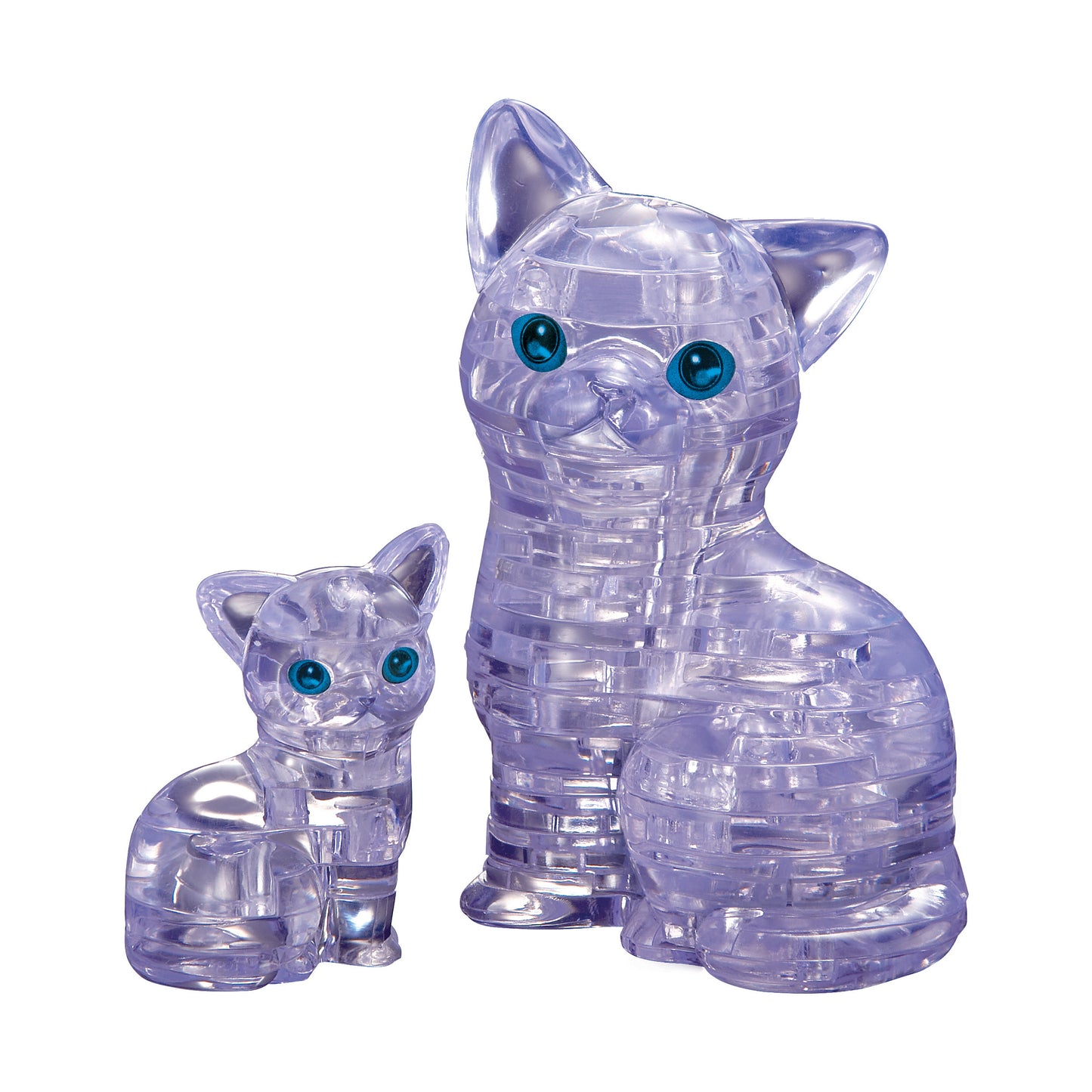 Purr-fectly Puzzling 3D Crystal Cat & Kitten Puzzle - 49 Pcs