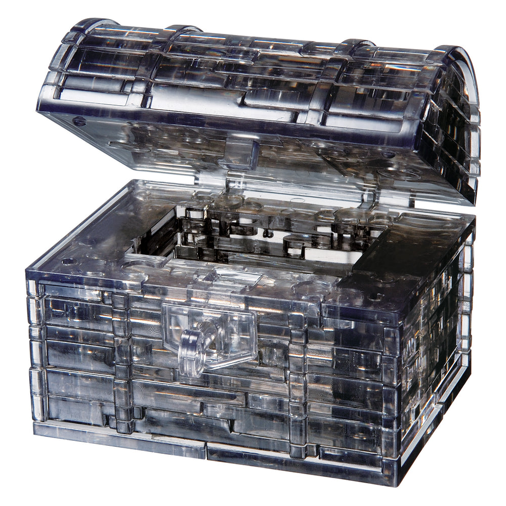 BePuzzled Black Treasure Chest 3D Crystal Puzzle - 52 Pieces