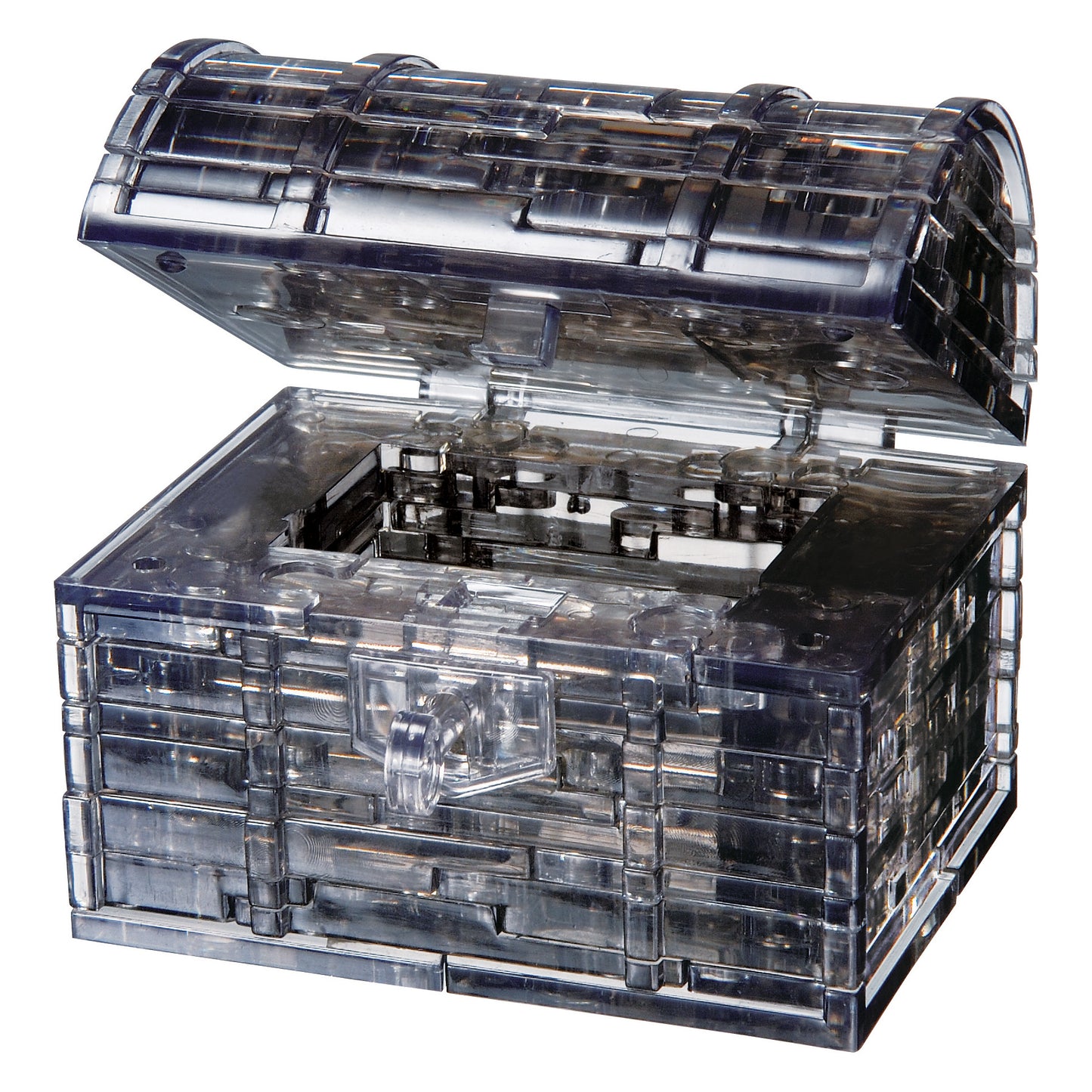 BePuzzled Black Treasure Chest 3D Crystal Puzzle - 52 Pieces