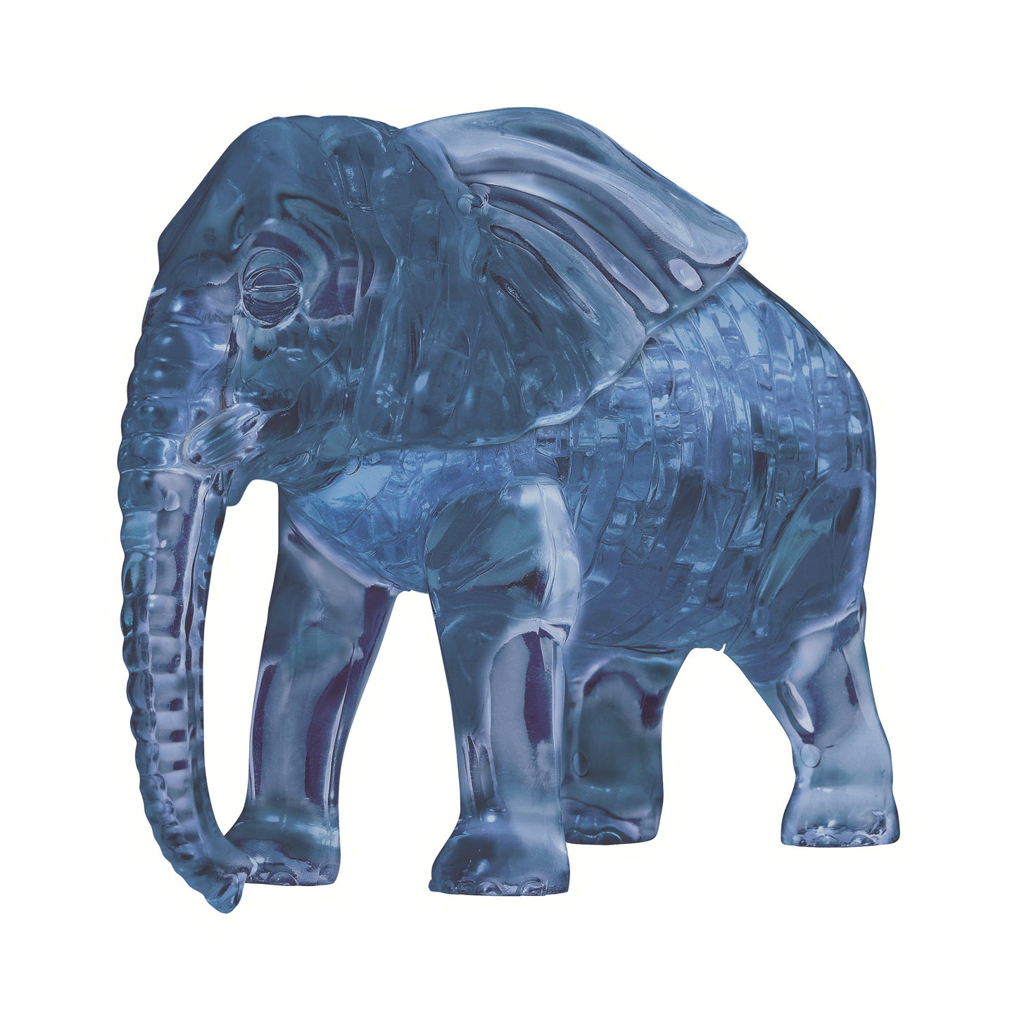 BePuzzled Blue 3D Crystal Elephant Puzzle, 40 Pieces