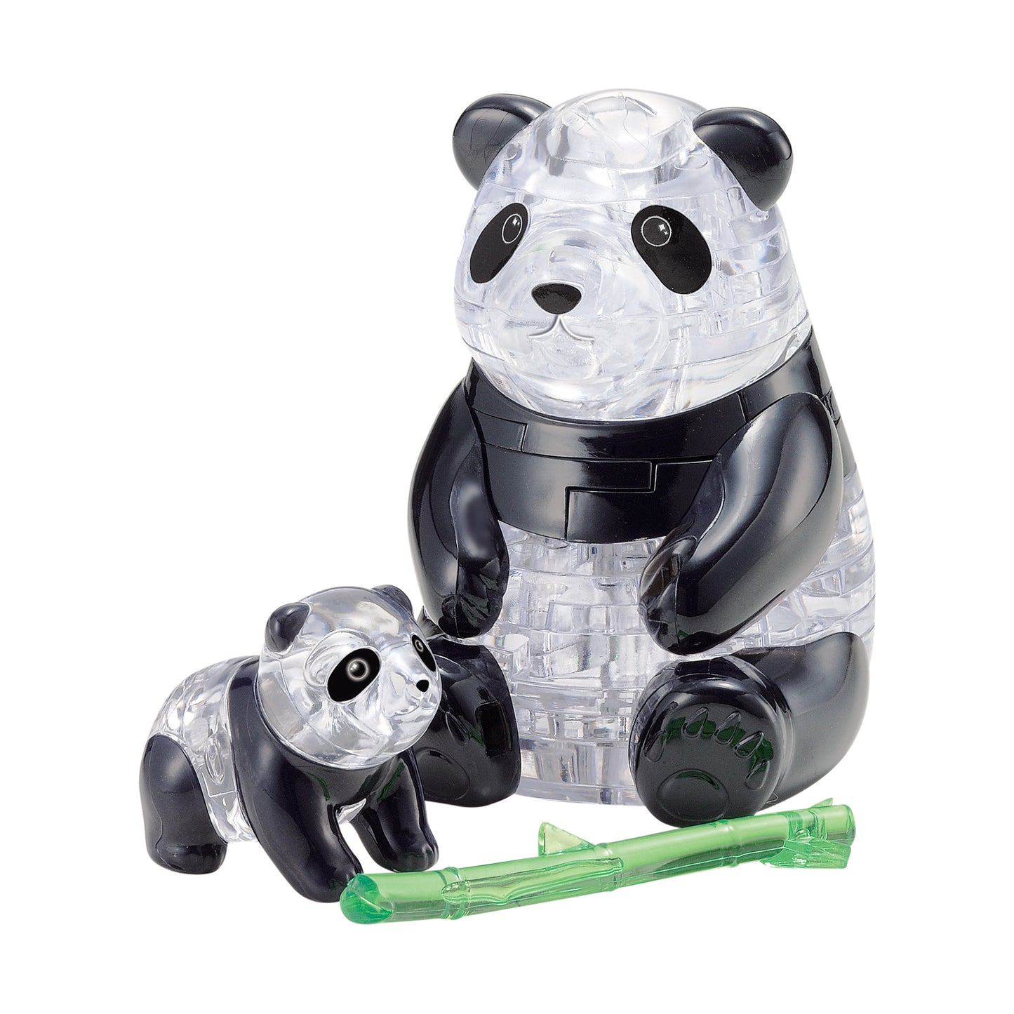 Charming Panda and Baby 3D Crystal Puzzle - 50 Pieces