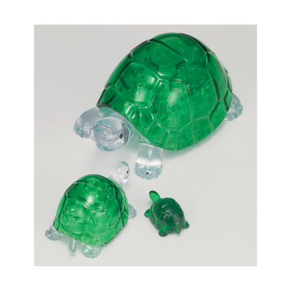 3D Crystal Puzzle - Turtles, Translucent Green - 37 pcs