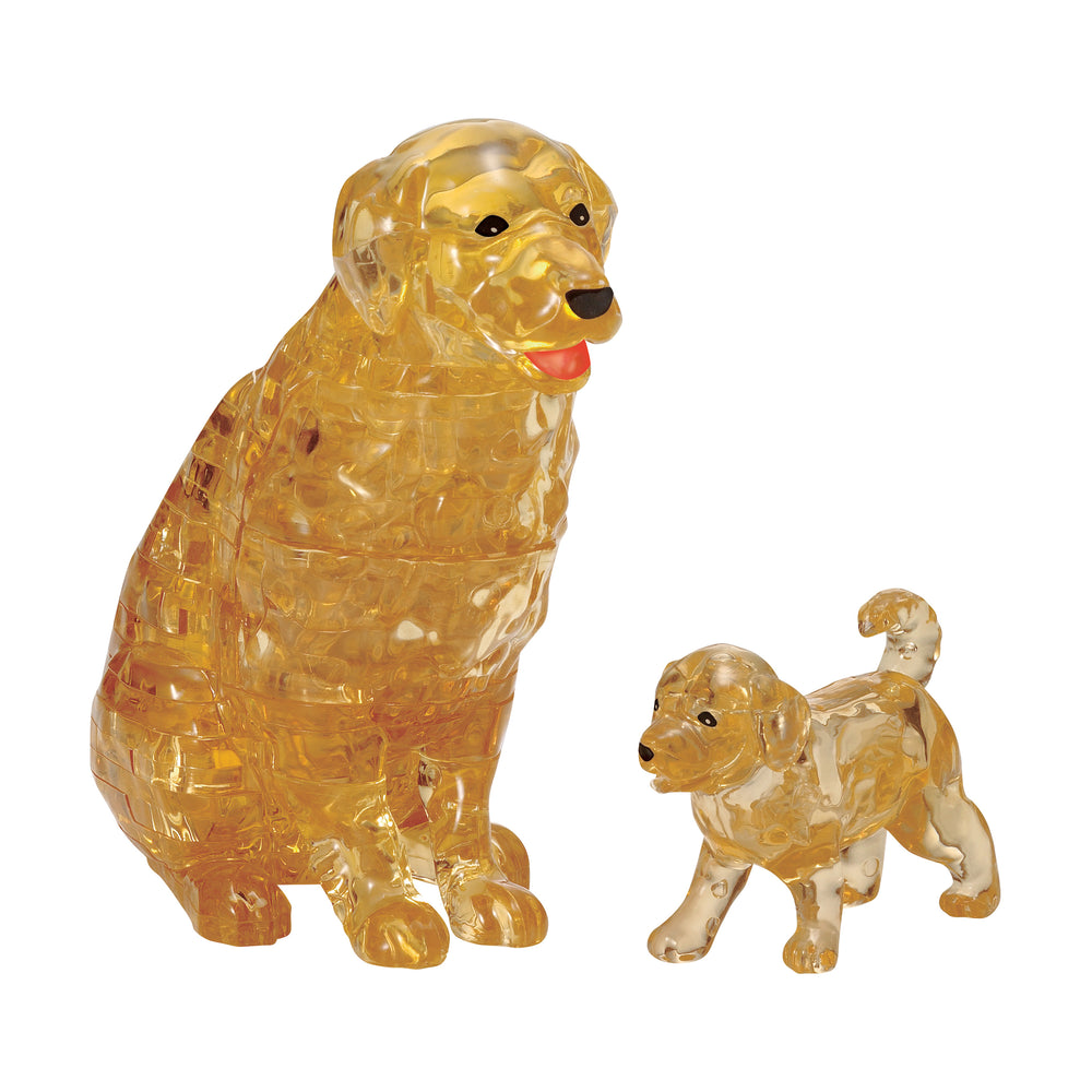 3D Crystal Puzzle – Dog & Puppy Collection, 47 Pieces