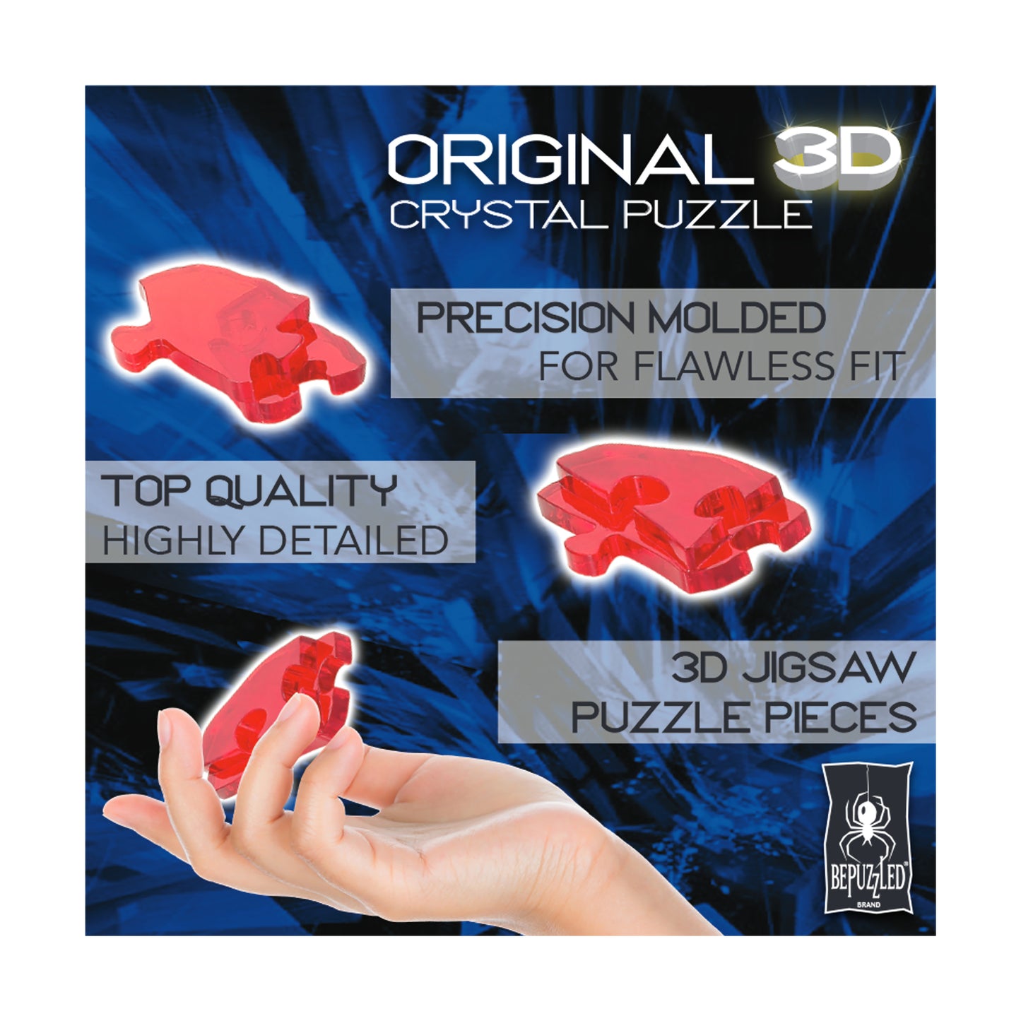 Animated Teddy Bear 3D Crystal Puzzle - 48 Pieces