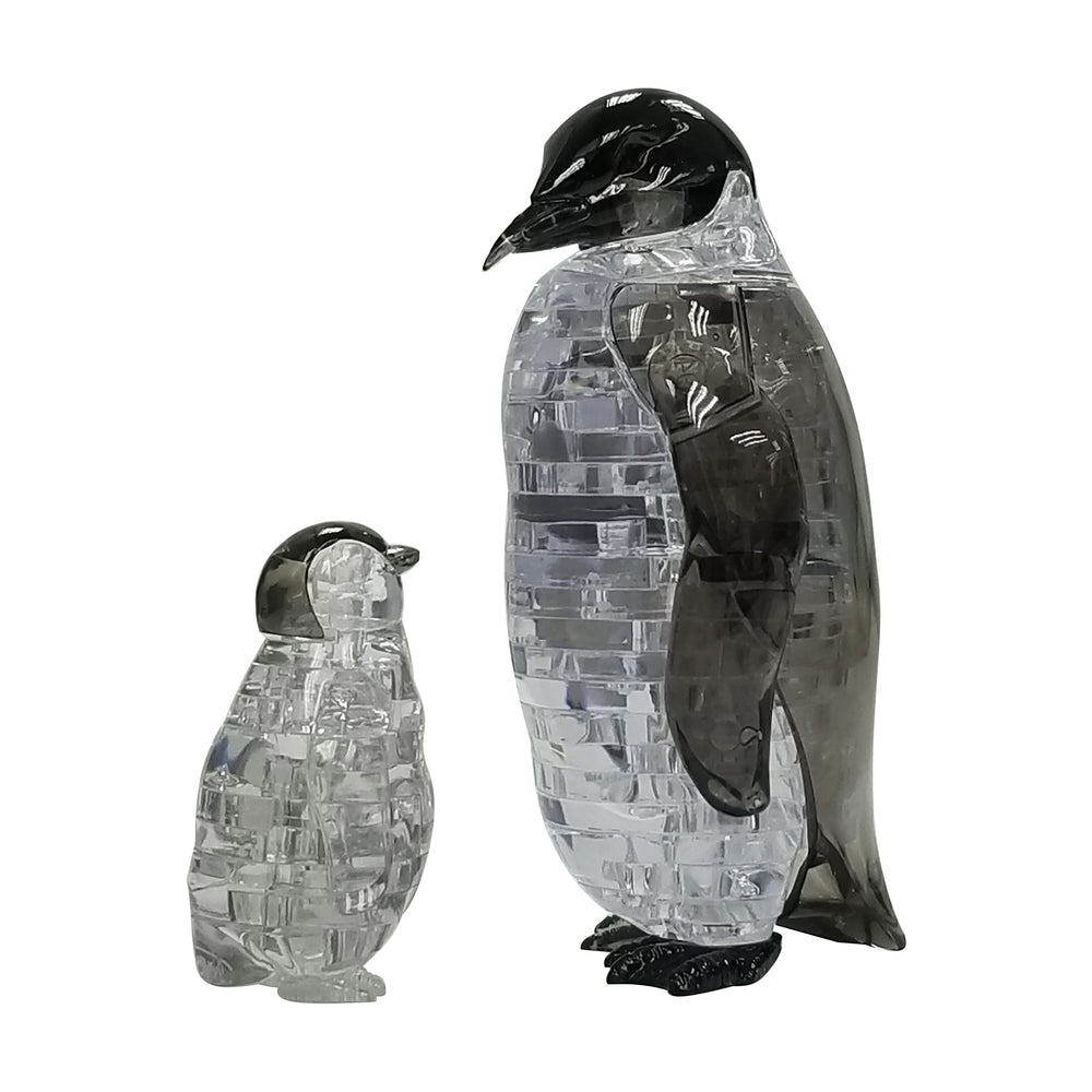 3D Crystal Puzzle - Penguin and Baby: Challenging 43-Piece Set