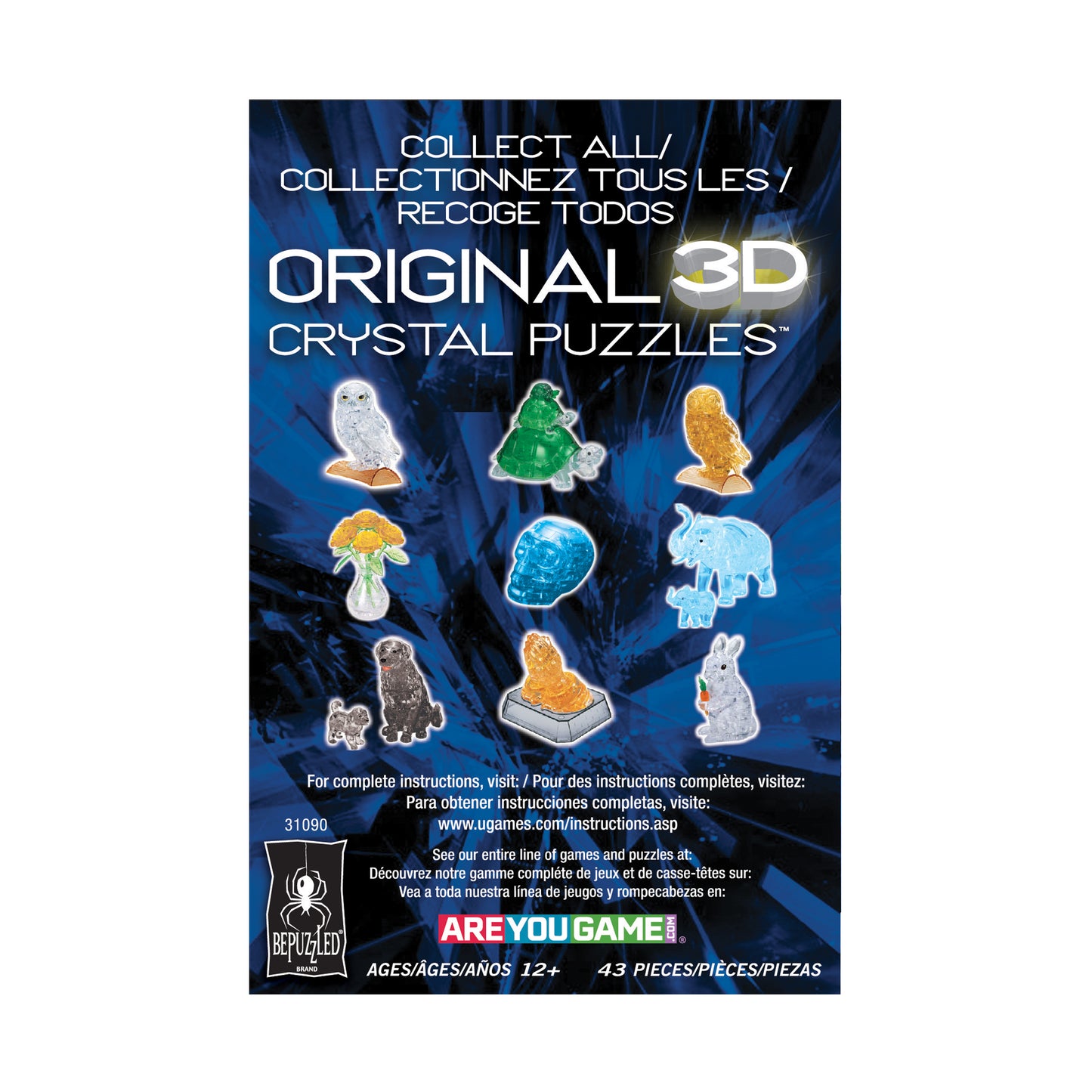 Enchanted 3D Crystal Frog Prince Puzzle - 43 Pieces