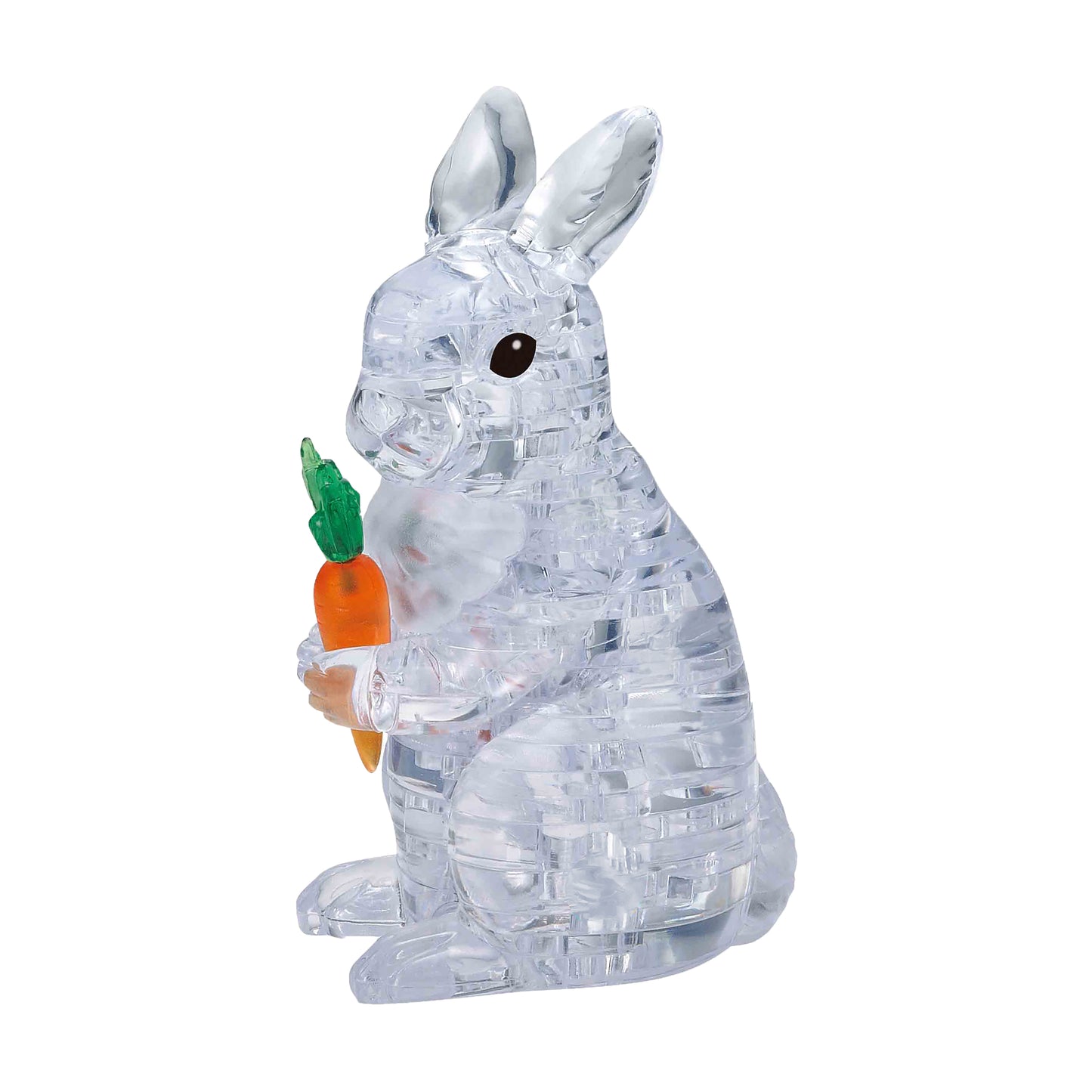 BePuzzled 3D Crystal Rabbit Puzzle - 43 Pieces (White)