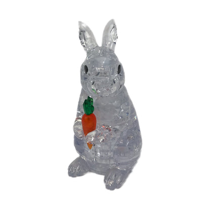 BePuzzled 3D Crystal Rabbit Puzzle - 43 Pieces (White)