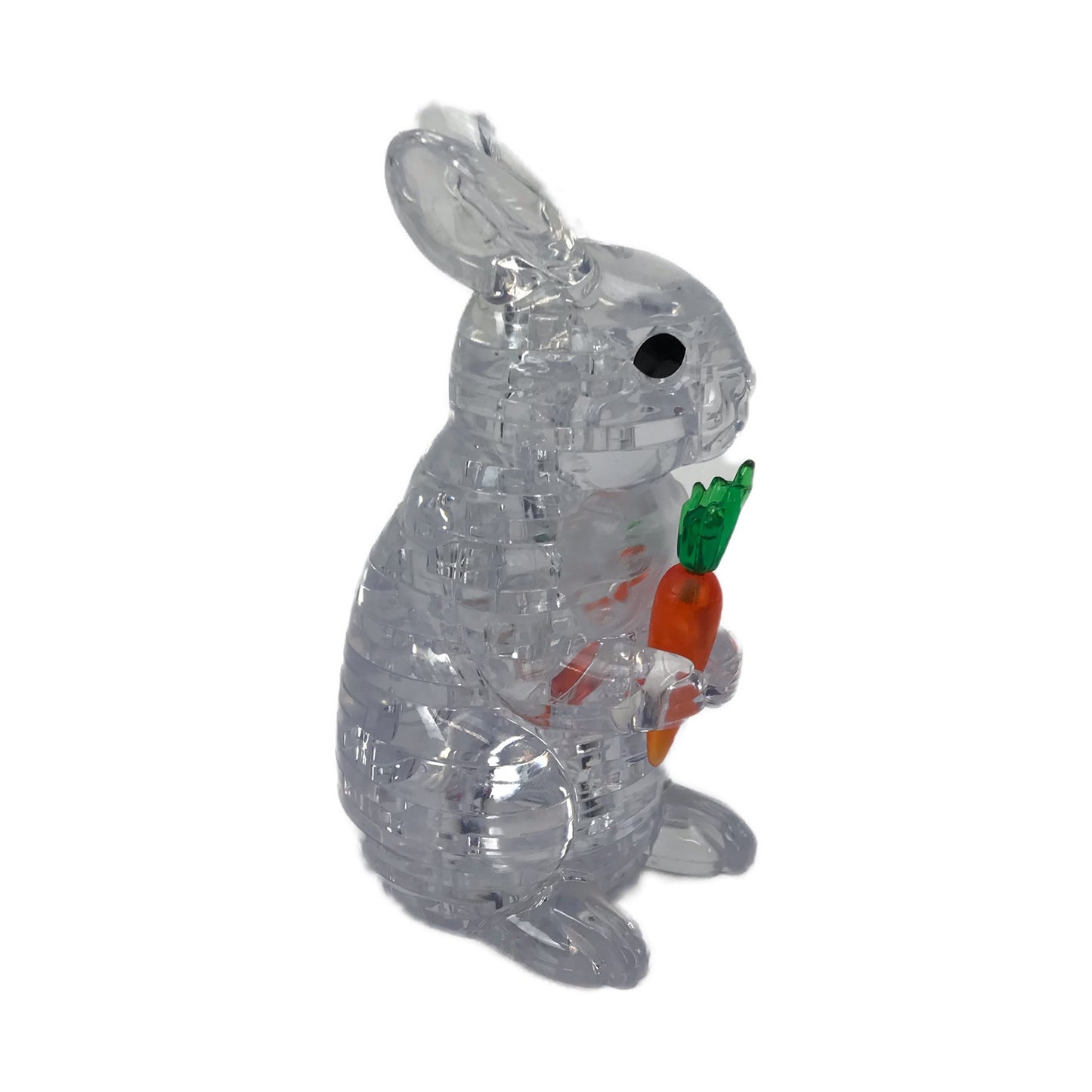 BePuzzled 3D Crystal Rabbit Puzzle - 43 Pieces (White)