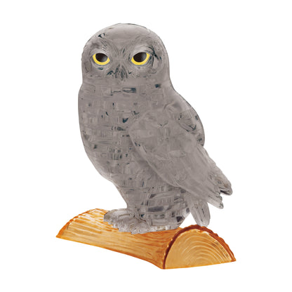 Mystical Grey Owl 3D Crystal Puzzle - 42 Pieces