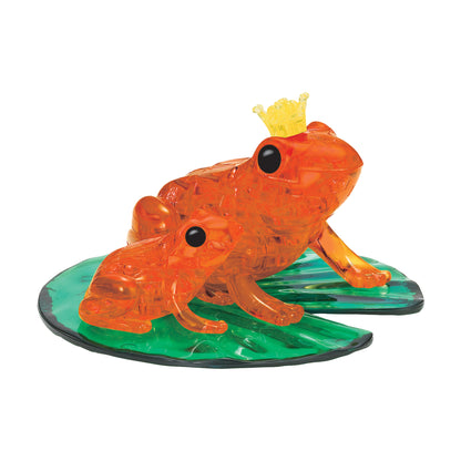 Frog Prince 3D Crystal Puzzle - Vibrant Orange, 43 Pcs