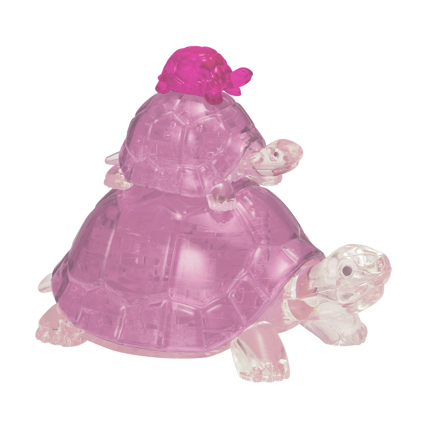 BePuzzled Pink Turtles 3D Crystal Puzzle - 37 Pieces