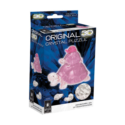 BePuzzled Pink Turtles 3D Crystal Puzzle - 37 Pieces