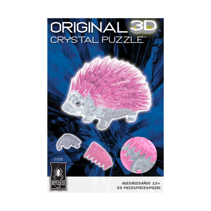 Pink Hedgehog 3D Crystal Puzzle - 55 Pieces