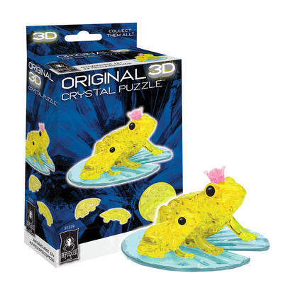 Enchanted Yellow Frog Prince 3D Crystal Puzzle - 43 Pcs