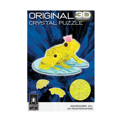 Enchanted Yellow Frog Prince 3D Crystal Puzzle - 43 Pcs