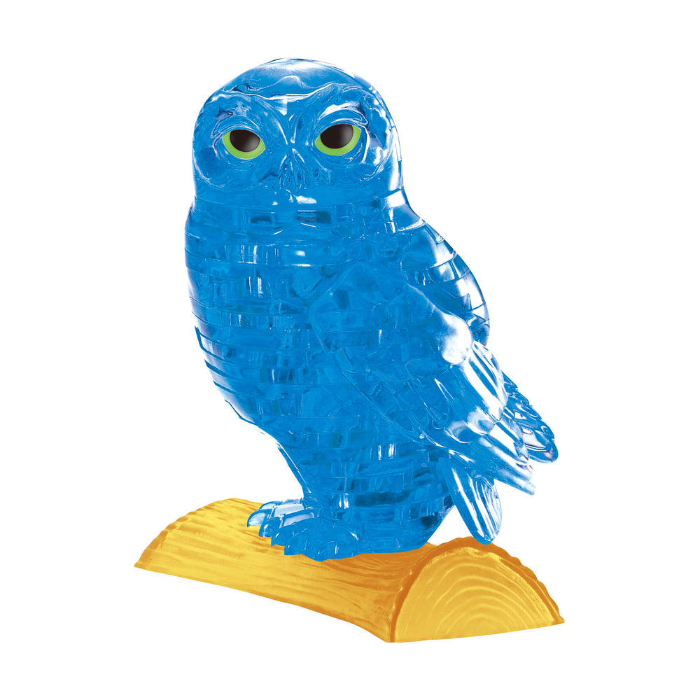 Mystical Blue Owl 3D Crystal Puzzle - 42 Piece Set