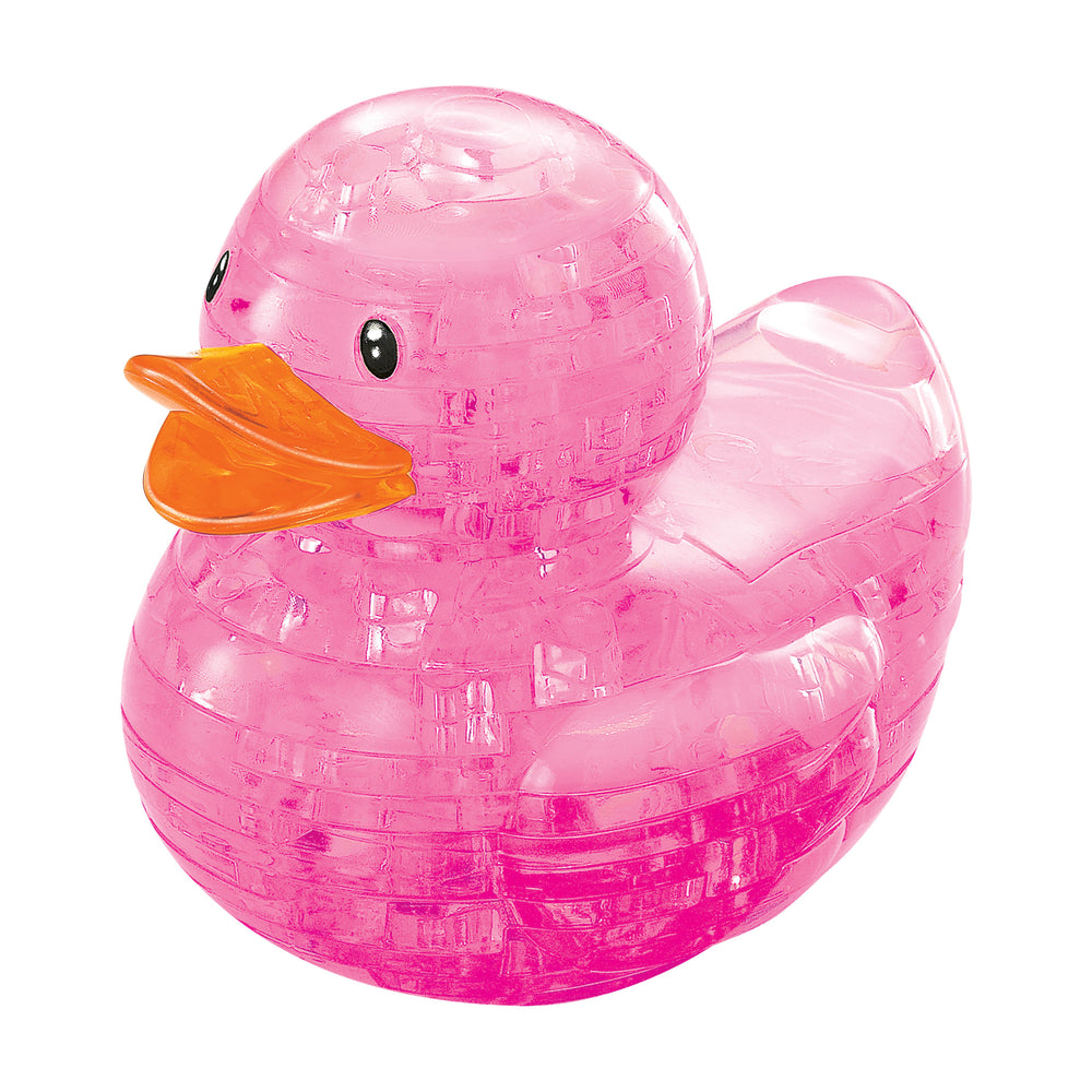 Pink Crystal Rubber Duck 3D Puzzle - Delightful Assembly Fun