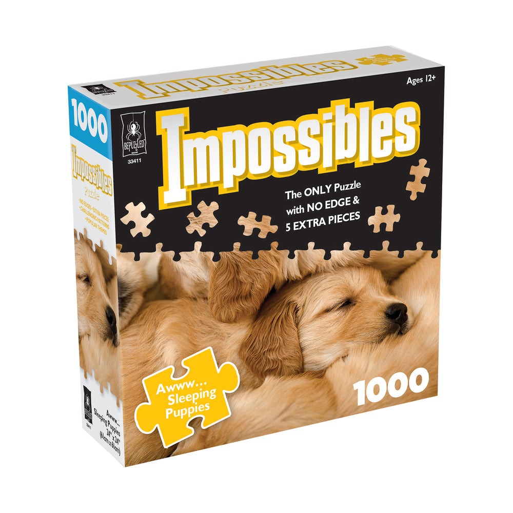 BePuzzled Awww Sleeping Puppies Jigsaw Puzzle - 1000 pc