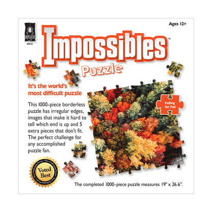 University Games Impossibles Puzzle - Falling for Fall: 1000 Pcs