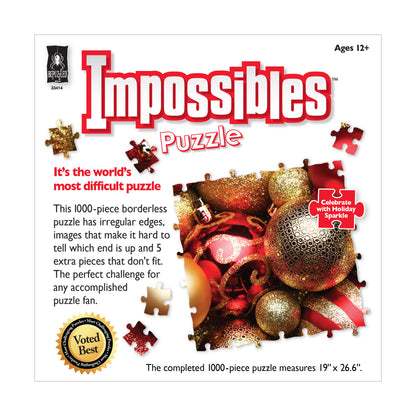 Be Puzzled Celebrate with Holiday Sparkle Jigsaw Puzzle - 1000 pc