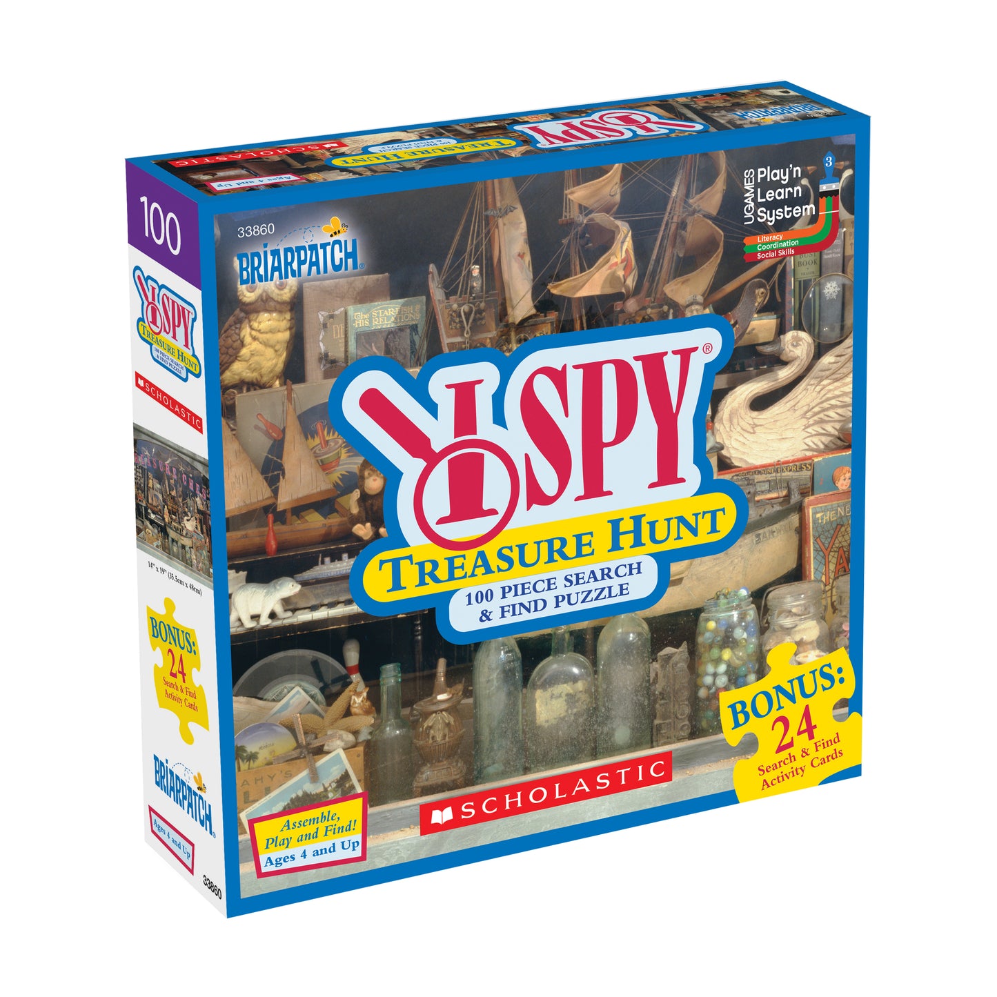 I Spy Treasure Hunt Pirate-Themed Jigsaw Puzzle - 100 pc