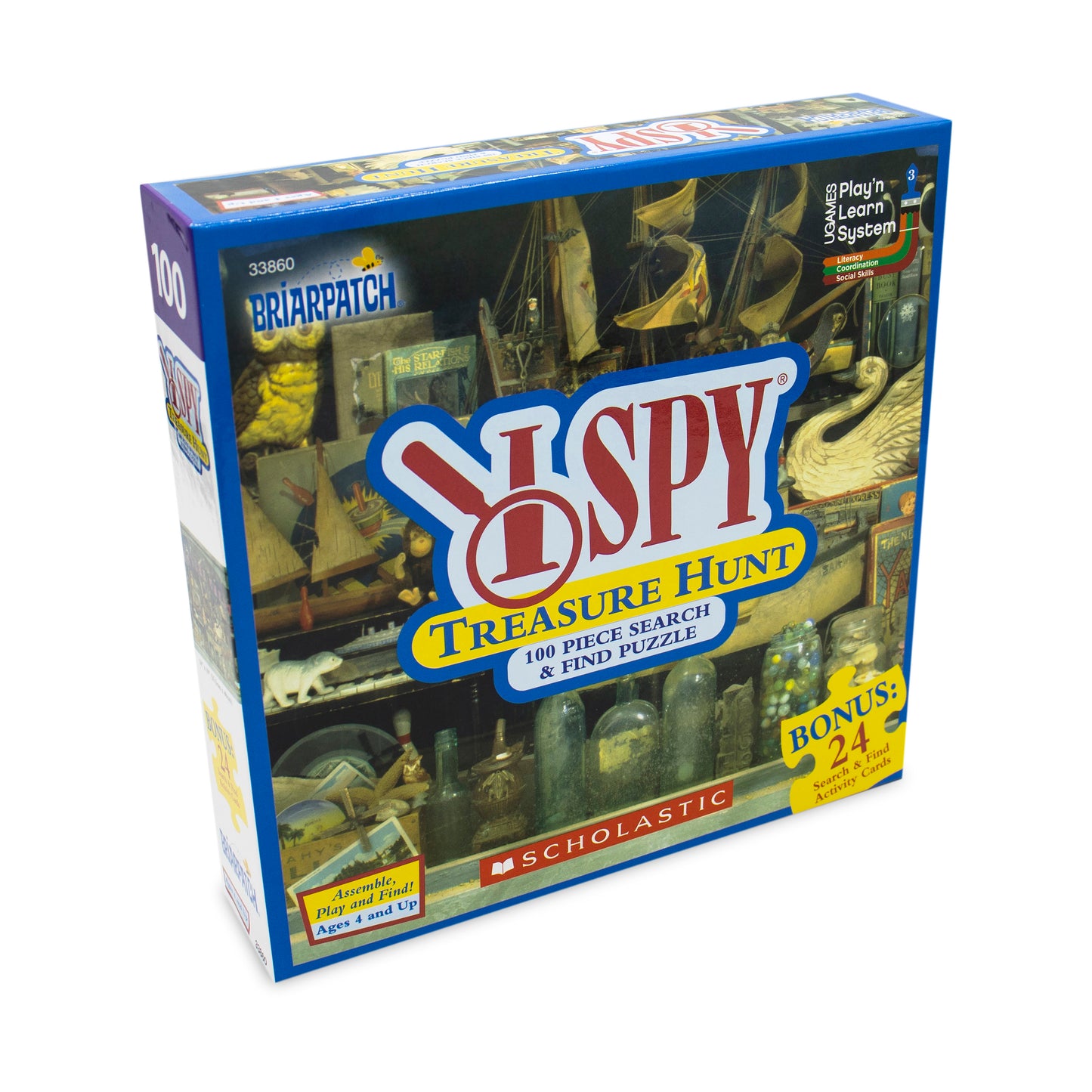 I Spy Treasure Hunt Pirate-Themed Jigsaw Puzzle - 100 pc