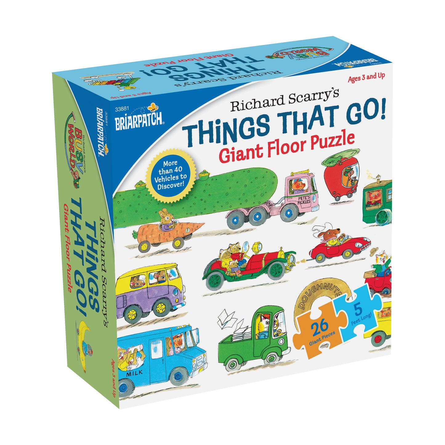 Richard Scarry's Things That Go! Giant Floor Puzzle - 26 pc