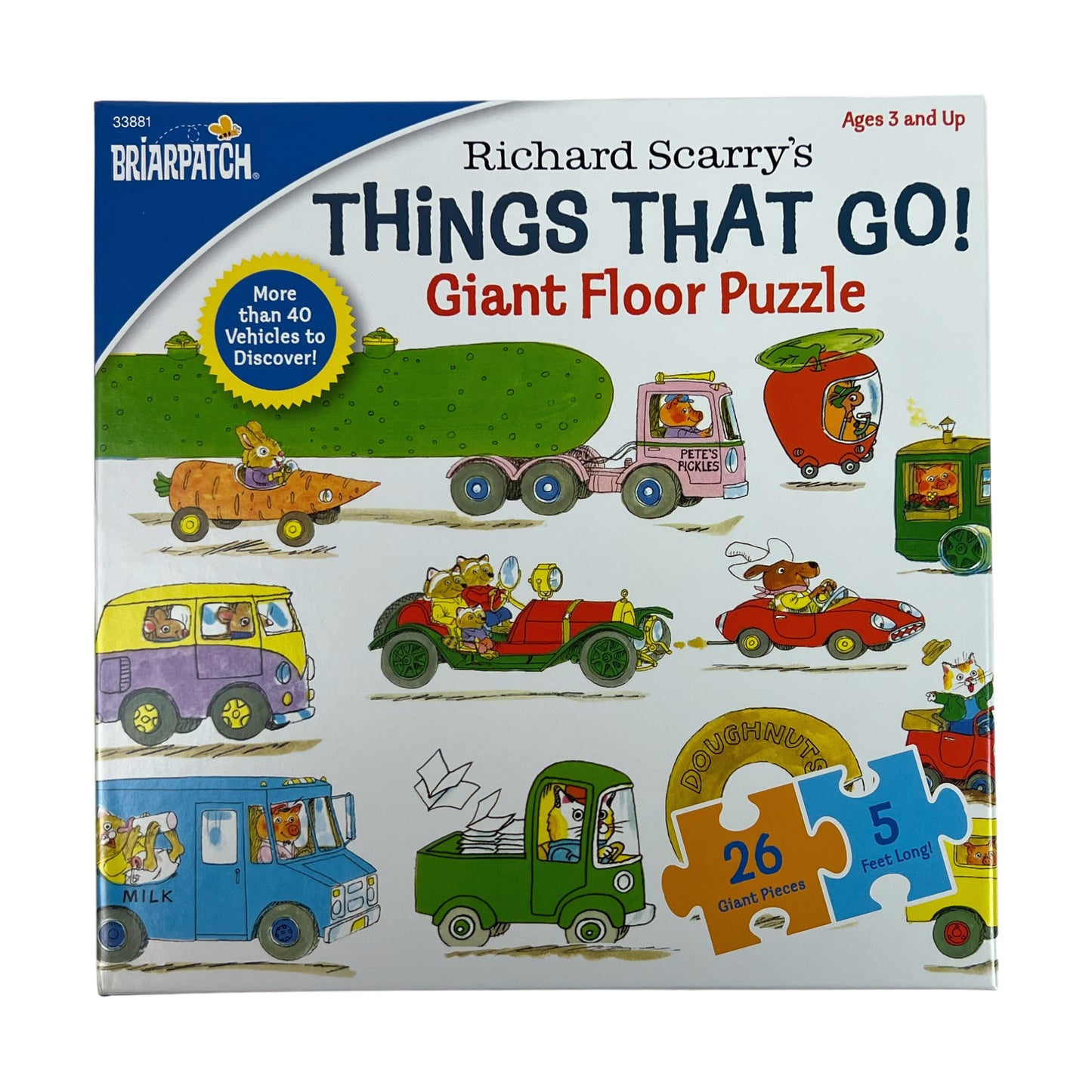 Richard Scarry's Things That Go! Giant Floor Puzzle - 26 pc