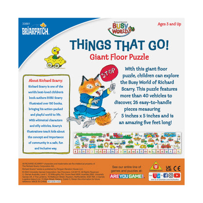 Richard Scarry's Things That Go! Giant Floor Puzzle - 26 pc