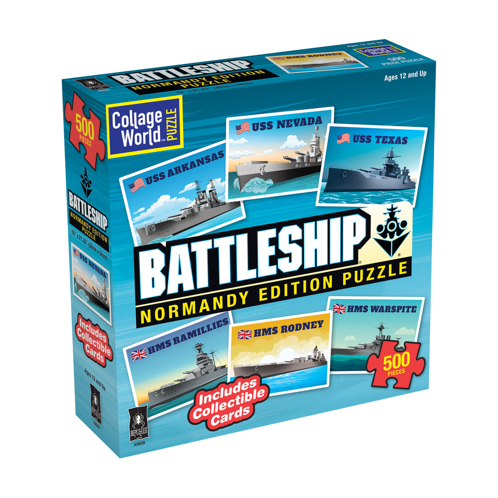 Collage World Battleship Normandy Edition Jigsaw Puzzle - 500 pc