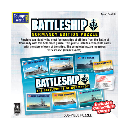 Collage World Battleship Normandy Edition Jigsaw Puzzle - 500 pc