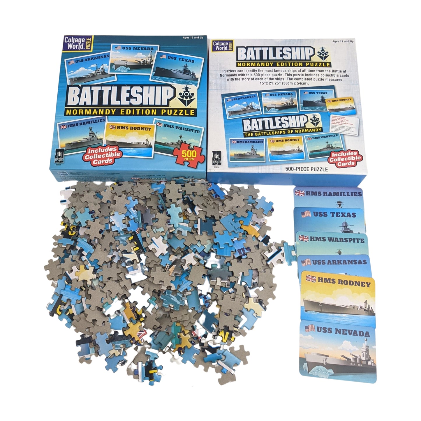 Collage World Battleship Normandy Edition Jigsaw Puzzle - 500 pc