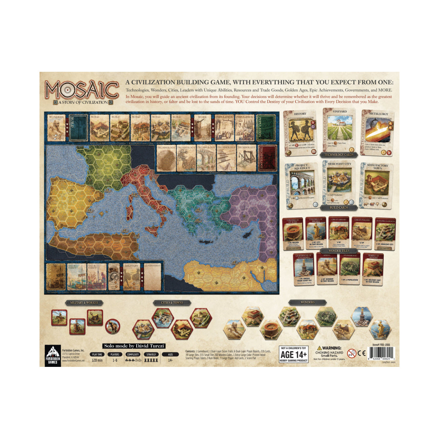 Mosaic: A Story of Civilization - Sphinx Edition Board Game