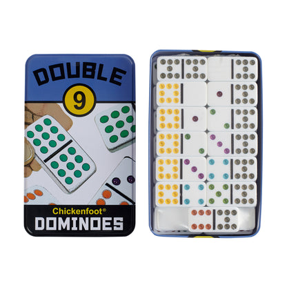 Double 9 Chickenfoot Professional Dominoes Game Set