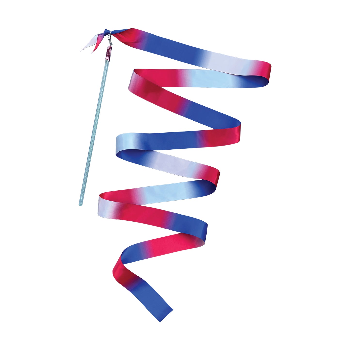 Patriotic USA Dazzler Twirling Ribbon with Glitter Wand