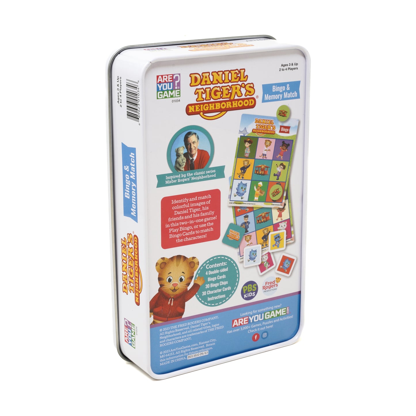 Daniel Tiger's Neighborhood Interactive Bingo & Memory Match Tin