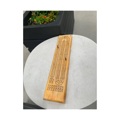 AreYouGame Solid Wood Cribbage - Classic Strategy Game Board