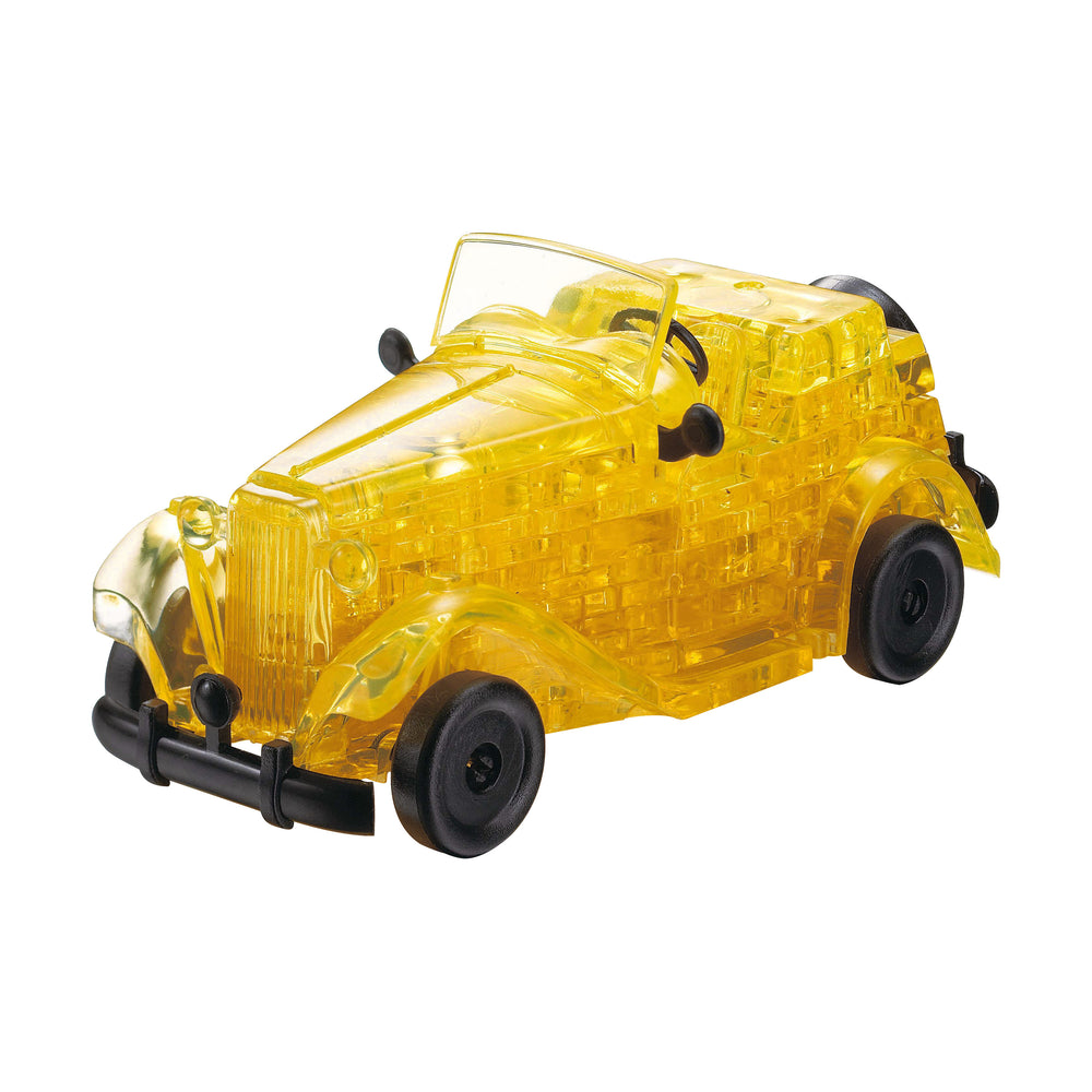 Classic Car Yellow 3D Crystal Puzzle - 53 Pieces