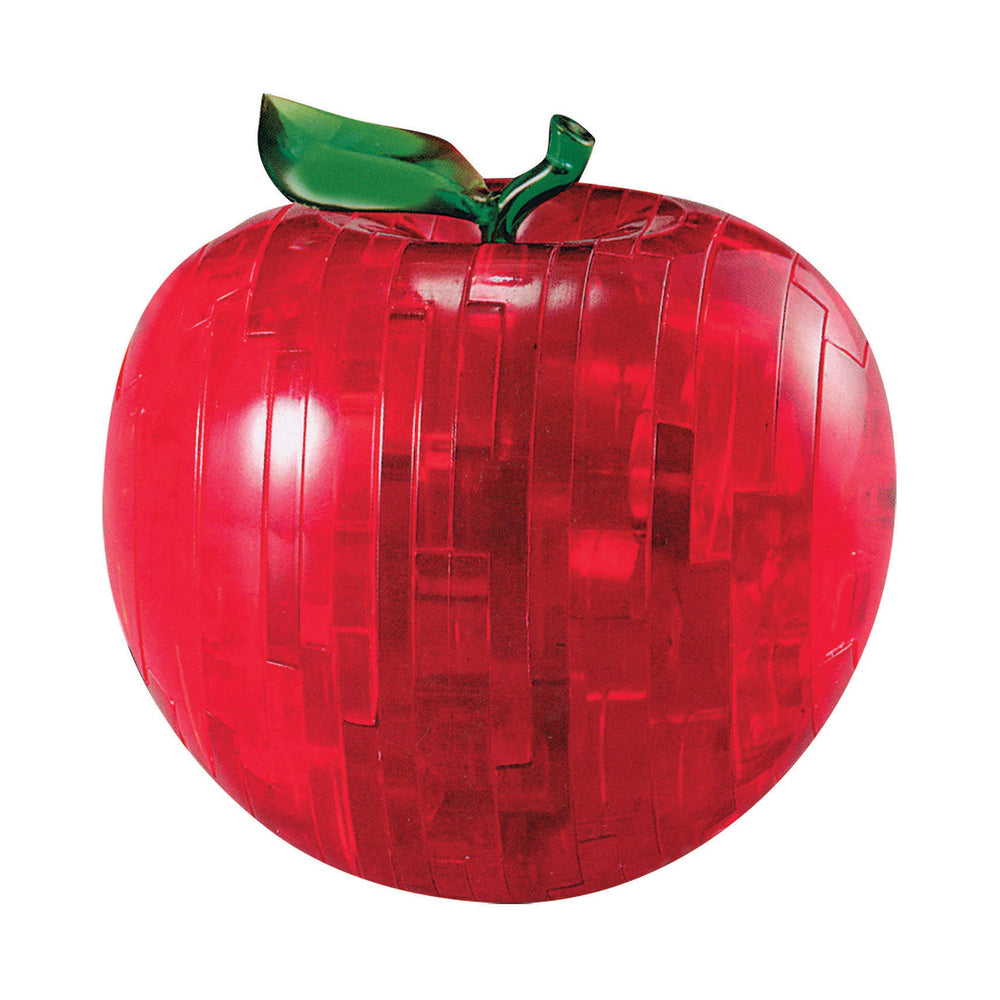 Translucent Red Apple 3D Crystal Puzzle - 44 Pieces