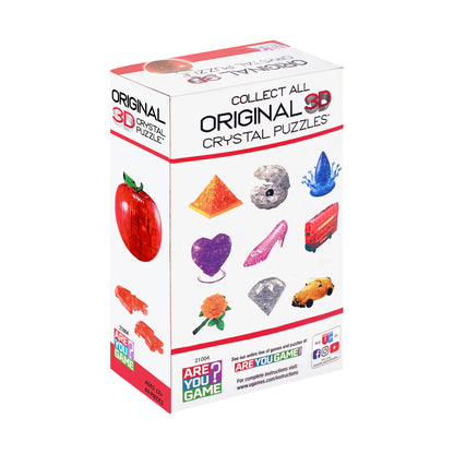 Translucent Red Apple 3D Crystal Puzzle - 44 Pieces