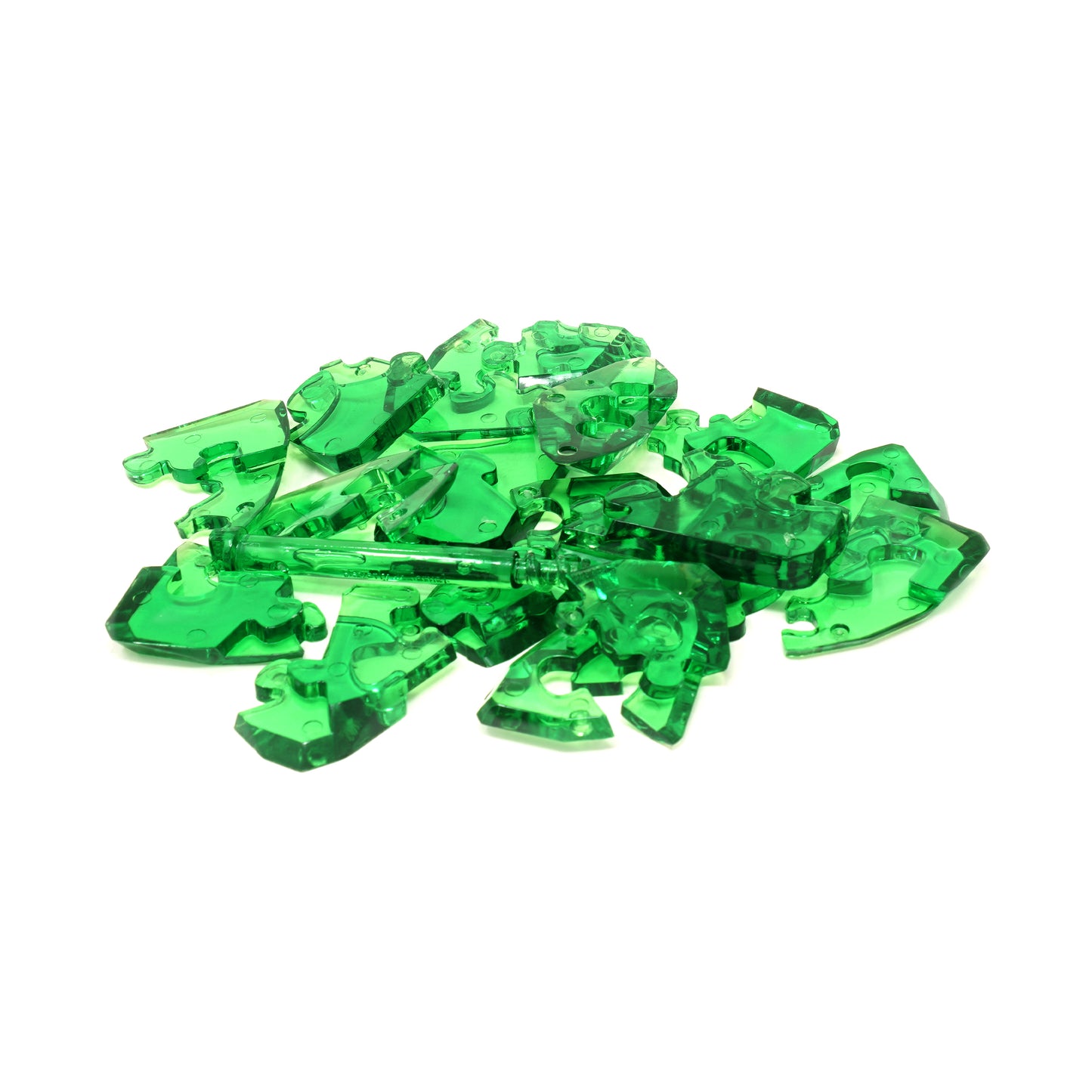 Enchanting Emerald 3D Crystal Puzzle - 43 Pieces Gem Edition