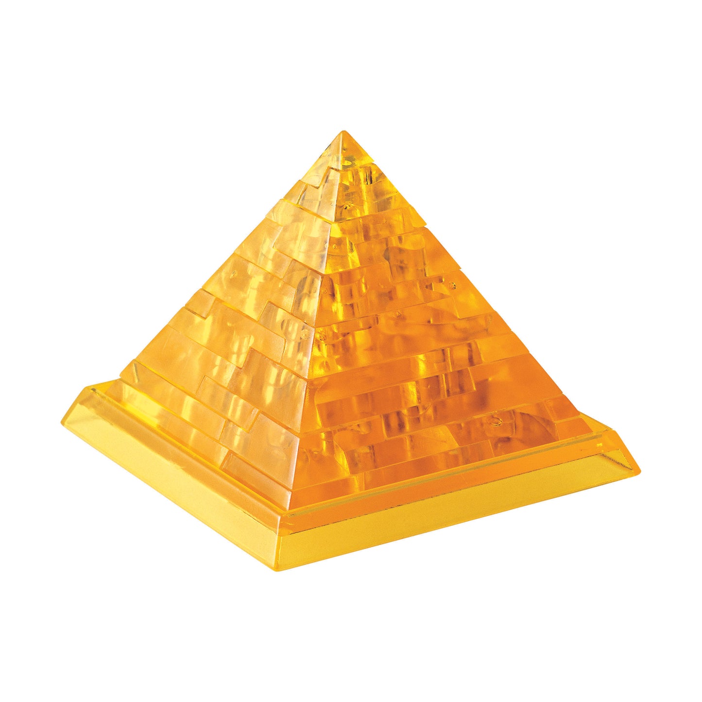 Lustrous Gold 3D Crystal Pyramid Puzzle - 38 Pieces