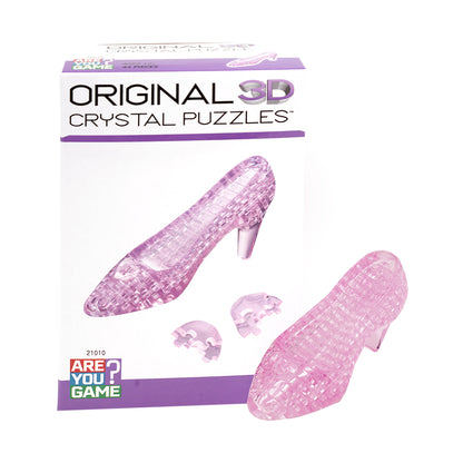 Enchanted Pink Crystal Slipper 3D Puzzle, 44 Pcs