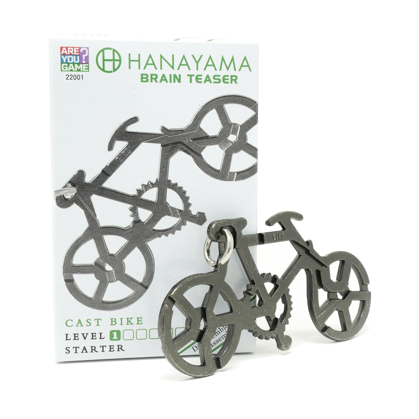 Hanayama Level 1 Cast Puzzle - Bike, Master Your Paths