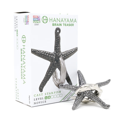 Hanayama Cast Metal Level 2 Puzzle - Starfish Voyage