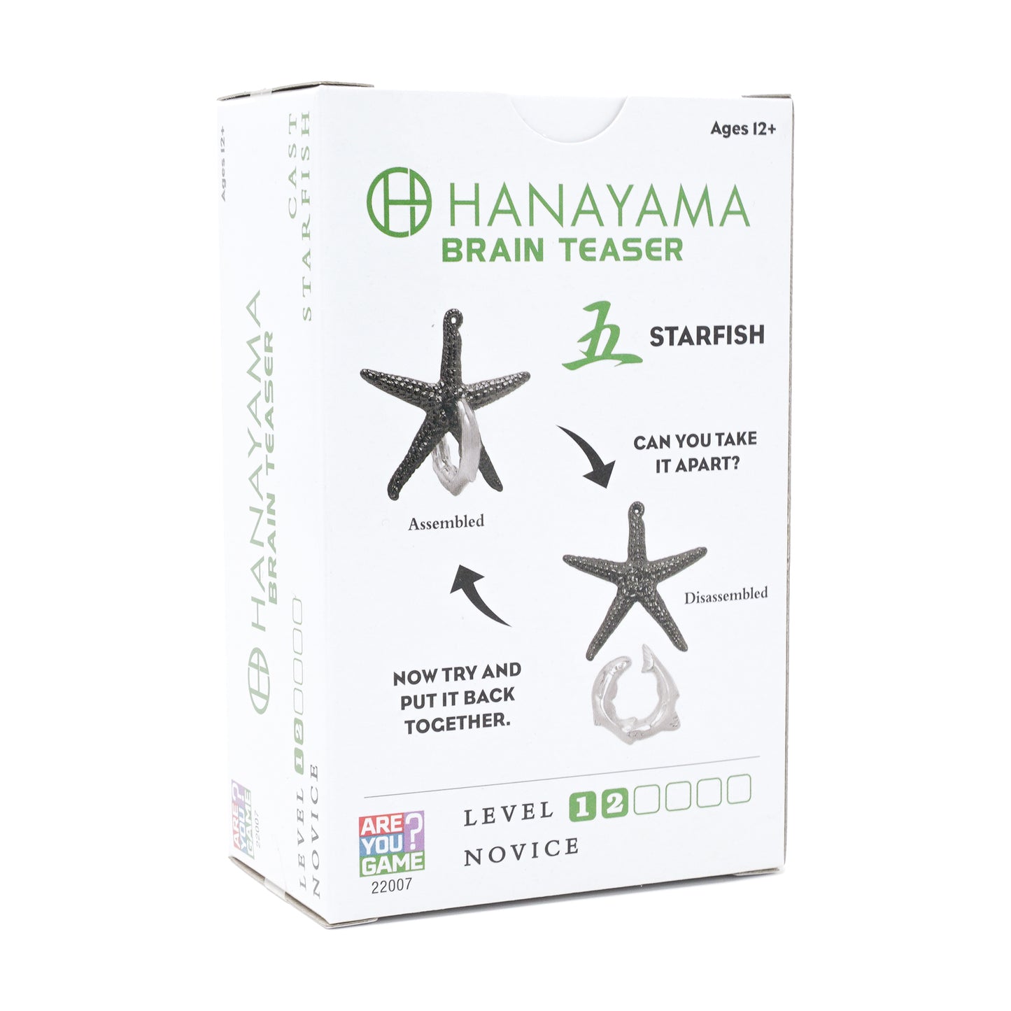 Hanayama Cast Metal Level 2 Puzzle - Starfish Voyage