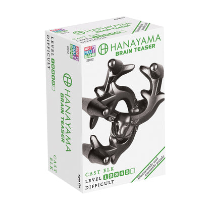 Hanayama Level 5 Cast Metal Brain Teaser Puzzle - Elk